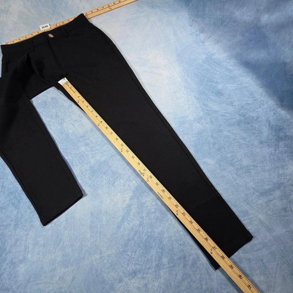 Michael Michael Kors Womens Black Ponte Knit Skinny Pants High Rise Leggings S